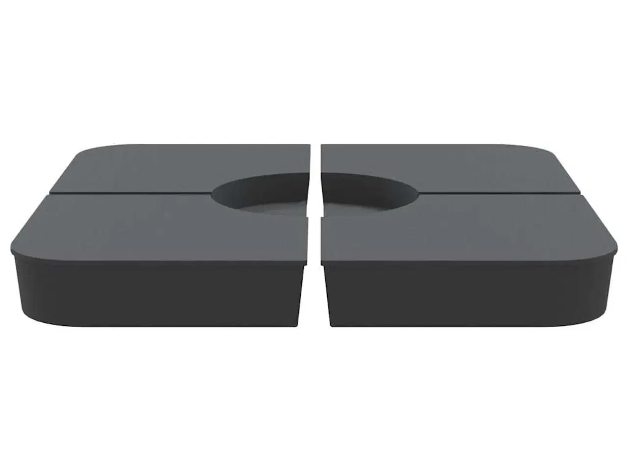 Billede 3 - 4 dele parasolbund til parasolfod 100 kg PP