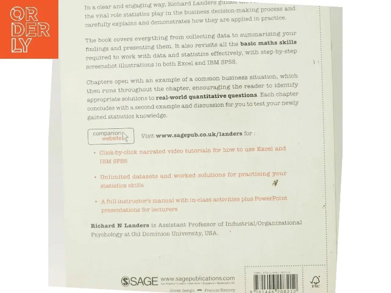Billede 3 - A Step-by-Step Introduction to Statistics for Business af Richard N. Landers (Bog)