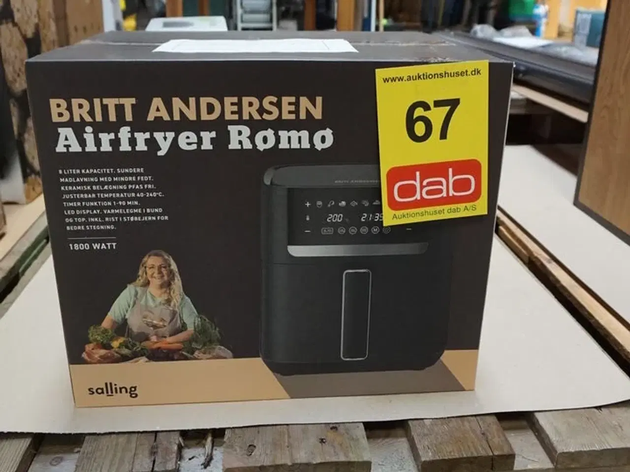 Billede 2 - Britt Andersen Airfryer Rømø 1800w 8L.