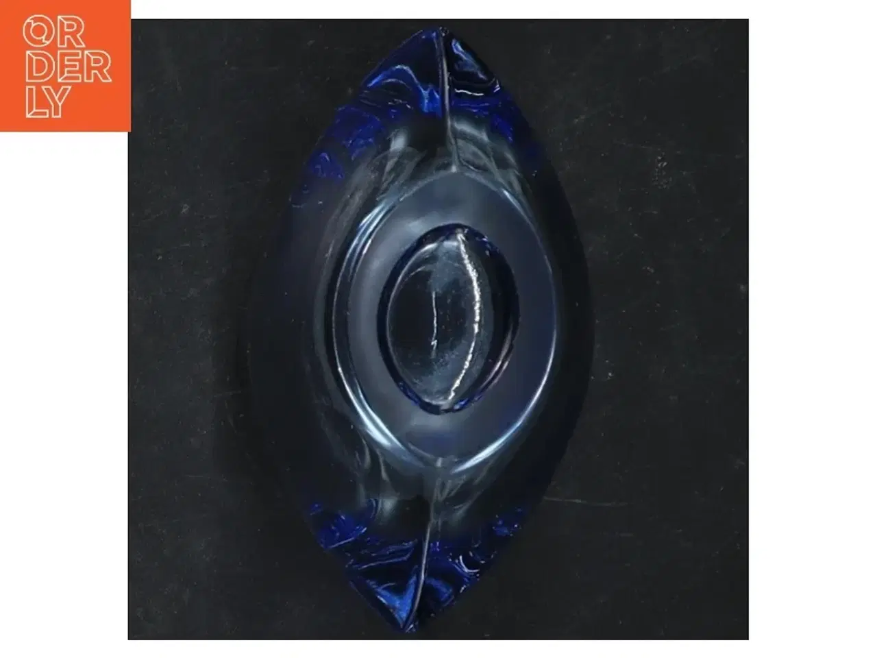 Billede 3 - Blå glasvase (str. 9 cm)