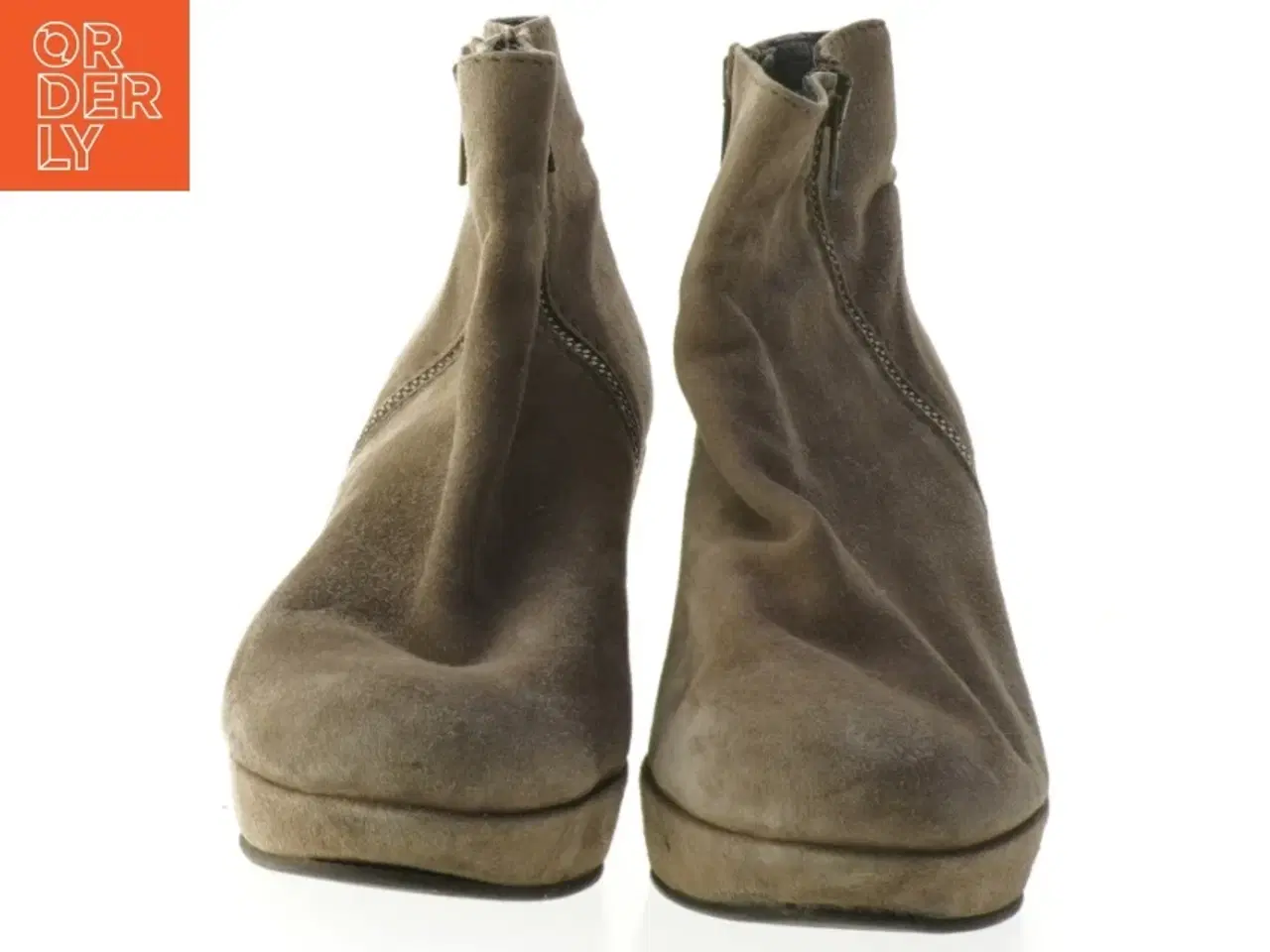 Billede 3 - Gardenia brune støvletter med kilehæl (str. 40 )