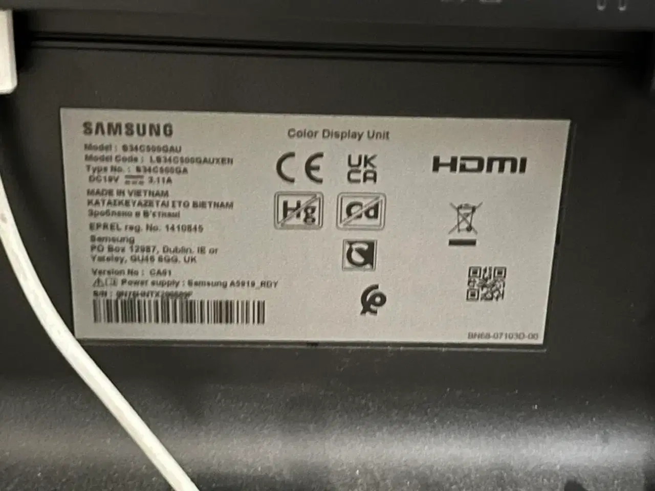 Billede 3 - Samsung 34"