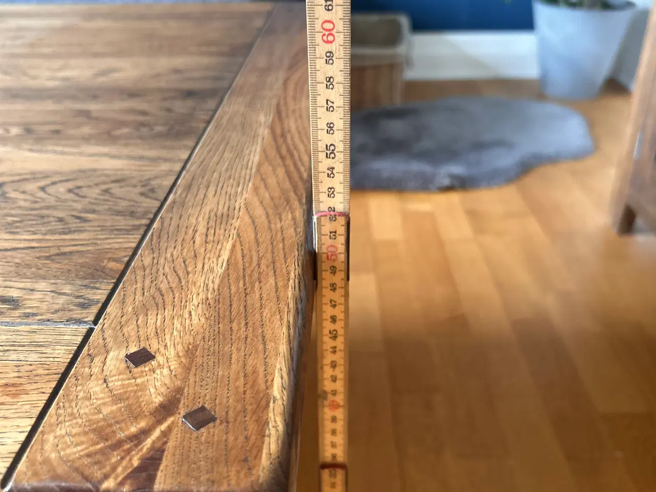 Billede 5 - Sofabord i massiv egetræ 