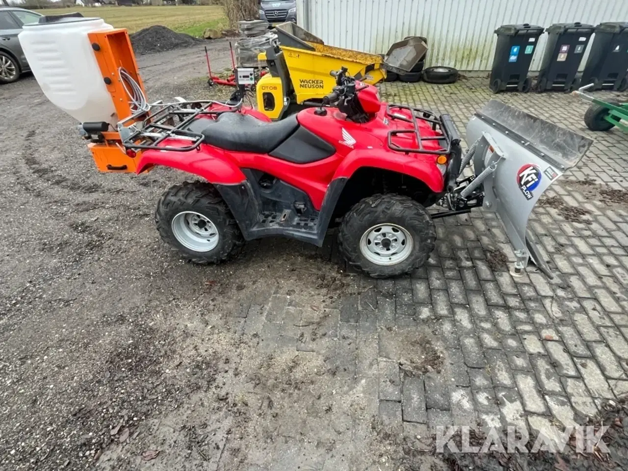 Billede 4 - Atv Honda TRX 500 Foreman ES med plov