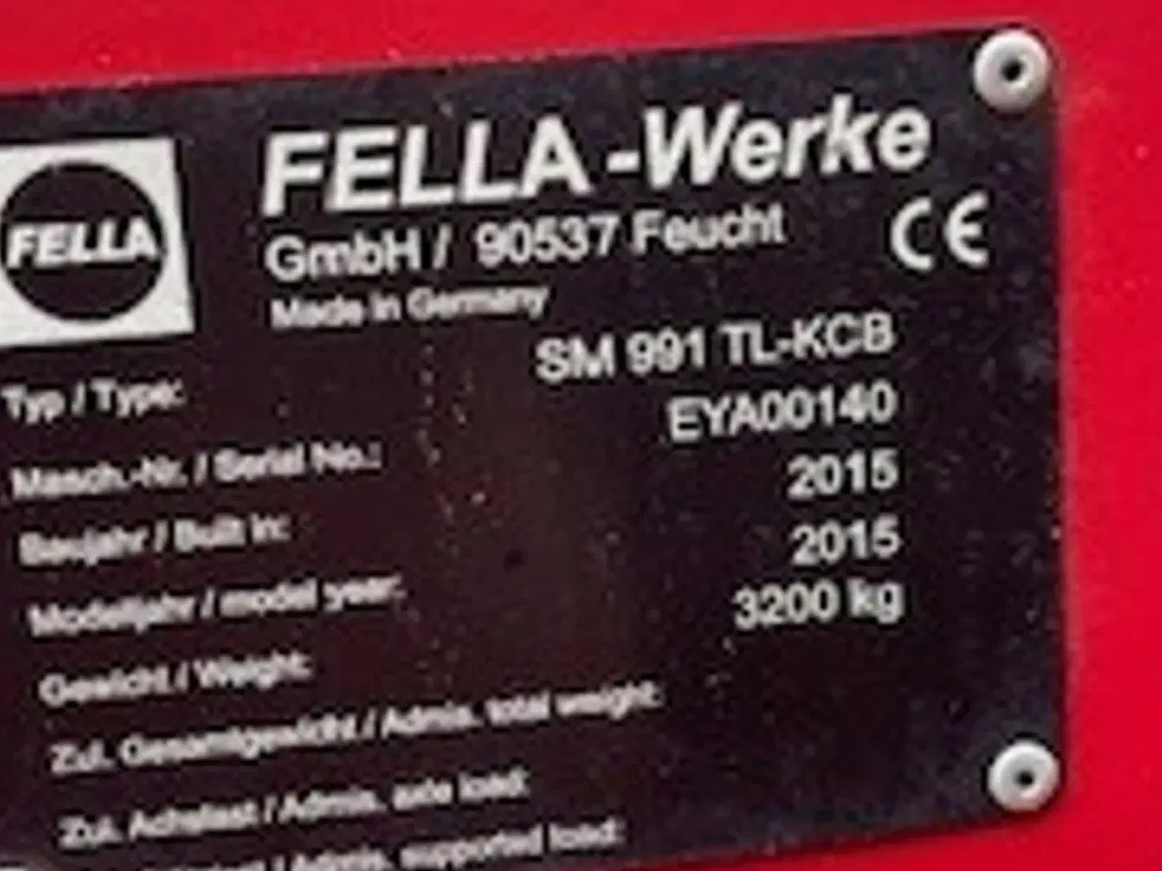 Billede 10 - Fella sm 991 tl-kcb/sm 310fz-kc cc skårlægger med bånd