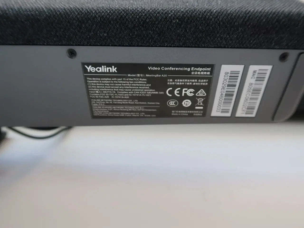 Billede 2 - Soundbar YEALINK MeetbingBar A20