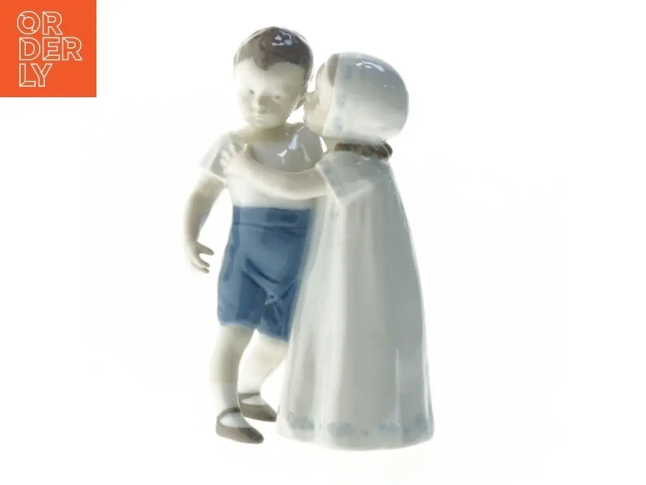 Billede 1 - Porcelænsfigur af et kyssende par fra B&G (str. 18 cm)