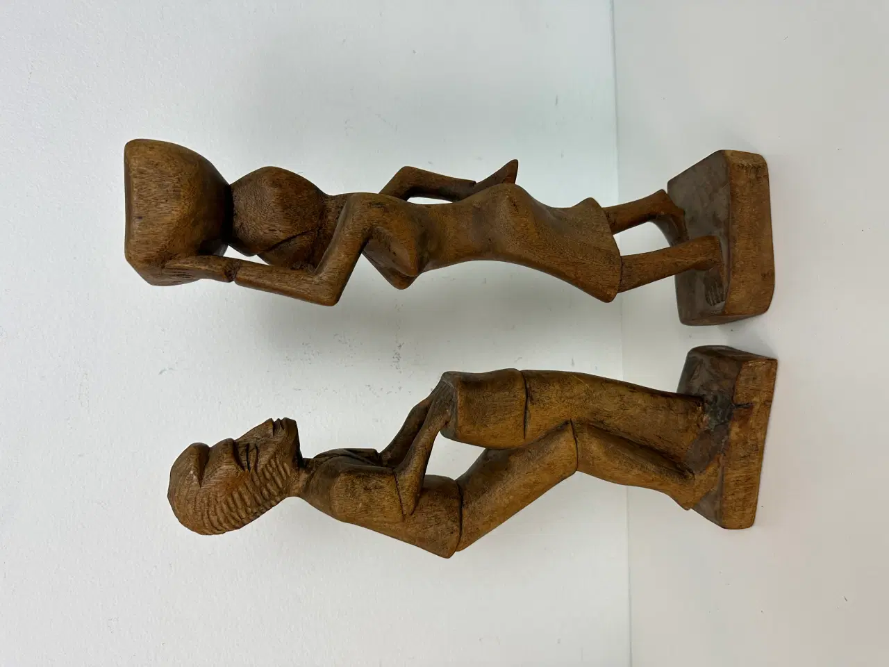 Billede 5 - 2 stk. afrikanske figurer i træ