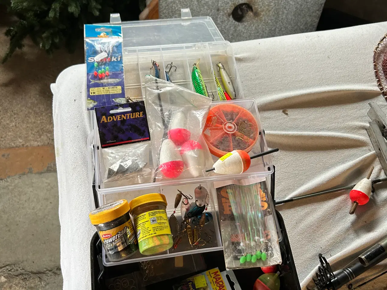 Billede 5 - Fiskestænger,net ,forfang ,fiskehjul 