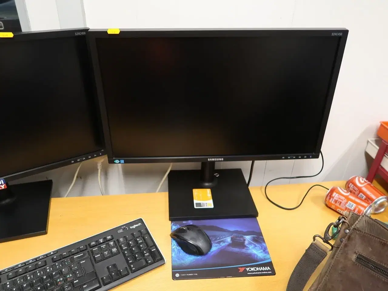 Billede 3 - 2 stk. computerskærme SAMSUNG S24C450, computer, tastatur, mus