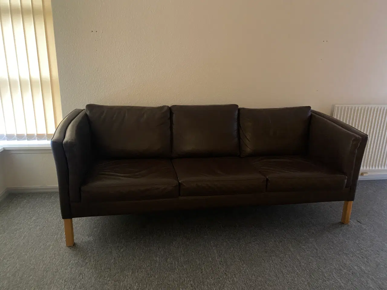 Billede 1 - Læder Sofa  