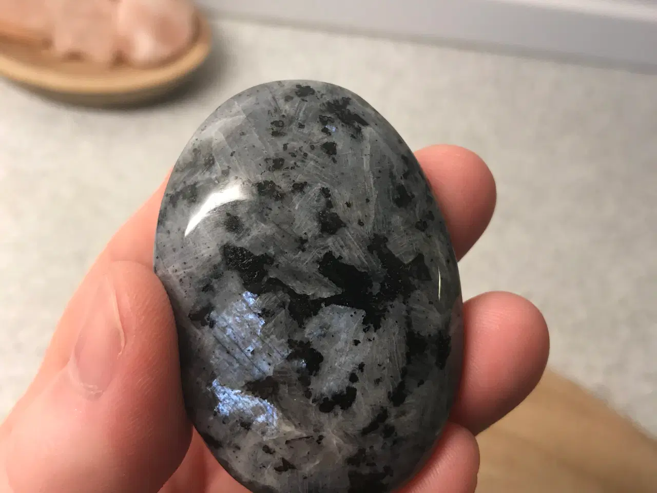 Billede 4 - Krystalsæt, 2 stk. palmstones