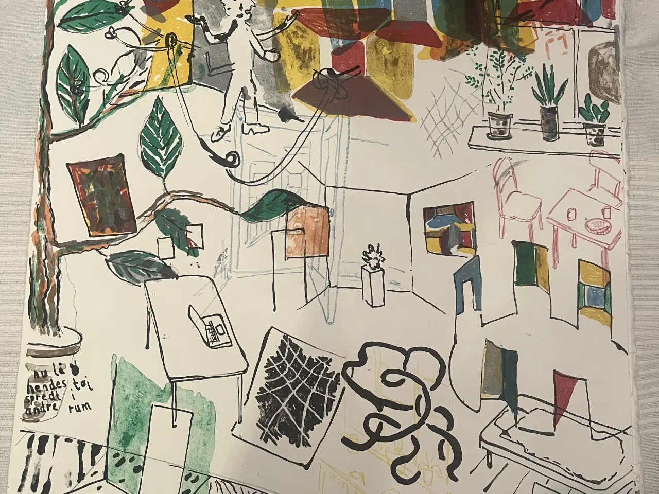 Billede 1 - 4 litografier af Kasper Bonnen