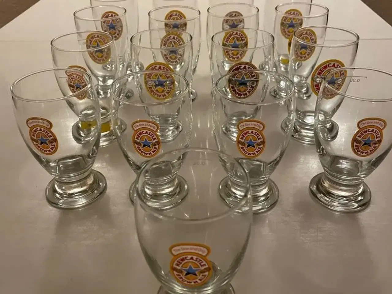 Billede 1 - Newcastle Brown ale ølglas.