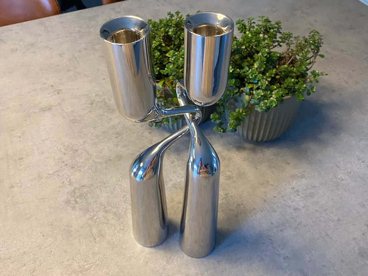 Billede 1 - Menu lysestager 32 cm