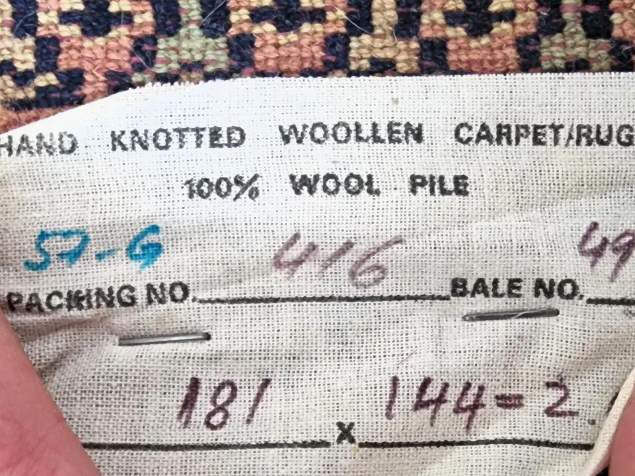 Billede 10 - Ægte Pakistansk tæppe ( Karachi )