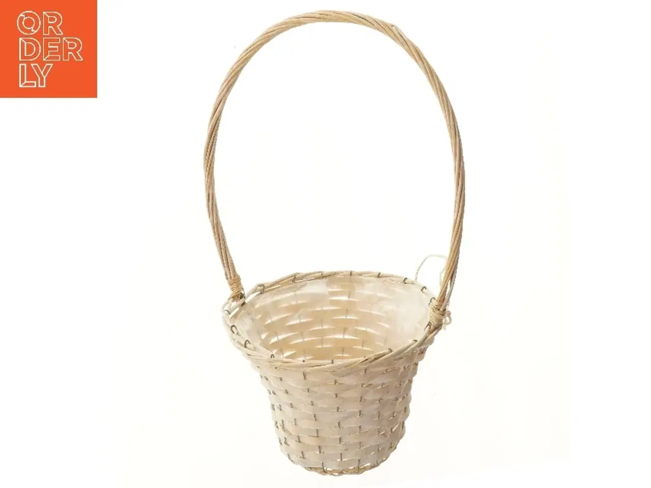 Billede 1 - Flettet kurv med hank (str. 63 cm)