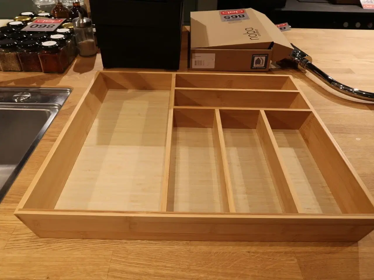 Billede 2 - Bestikindsats 50 x 50cm Bambus