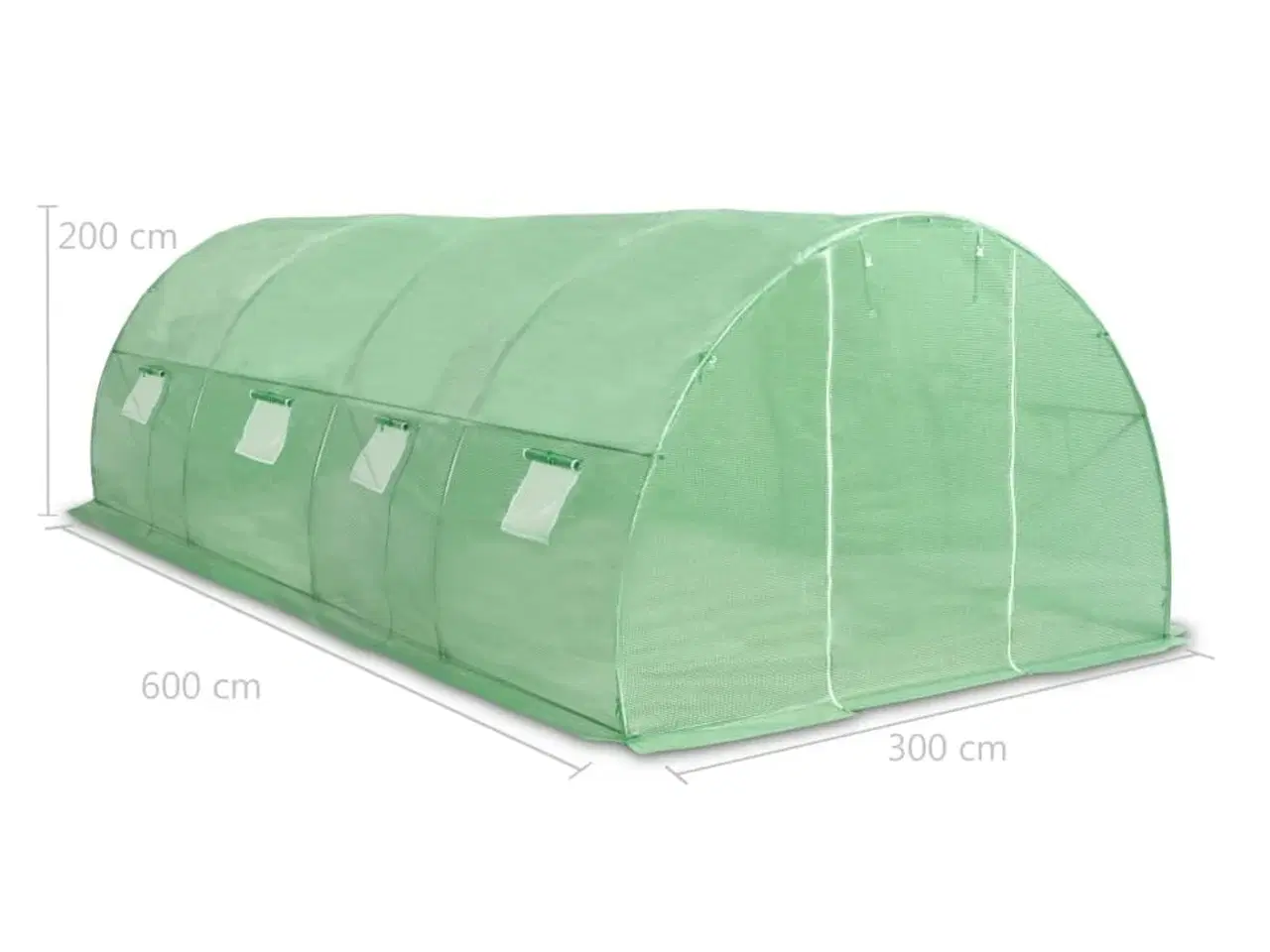 Billede 11 - Drivhus 18 m² 600x300x200 cm