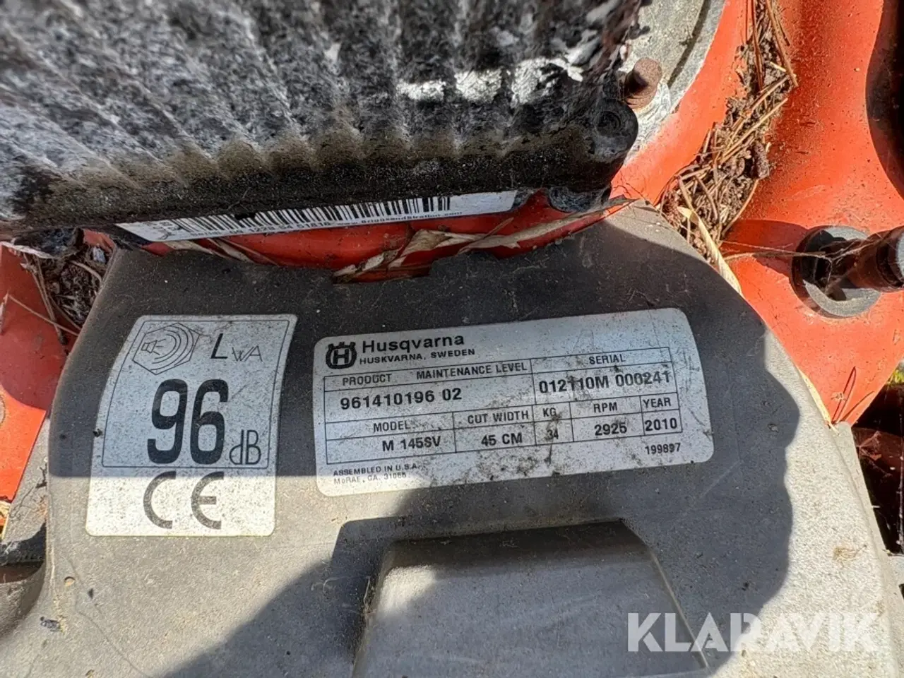 Billede 10 - Græsslåmaskine Husqvarna M145SV