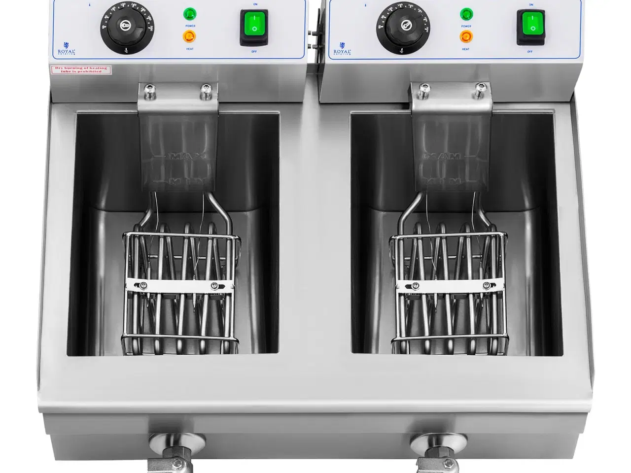 Billede 3 - Dobbelt Frituregryde 2x 10 Liter – med afløbshane