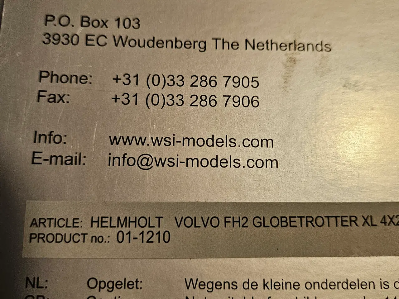 Billede 2 - Wsi volvo modellastbiler 1:50