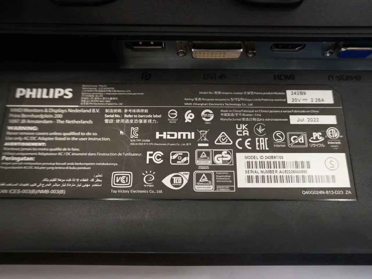 Billede 4 - 24" Monitor PHILIPS 242B9