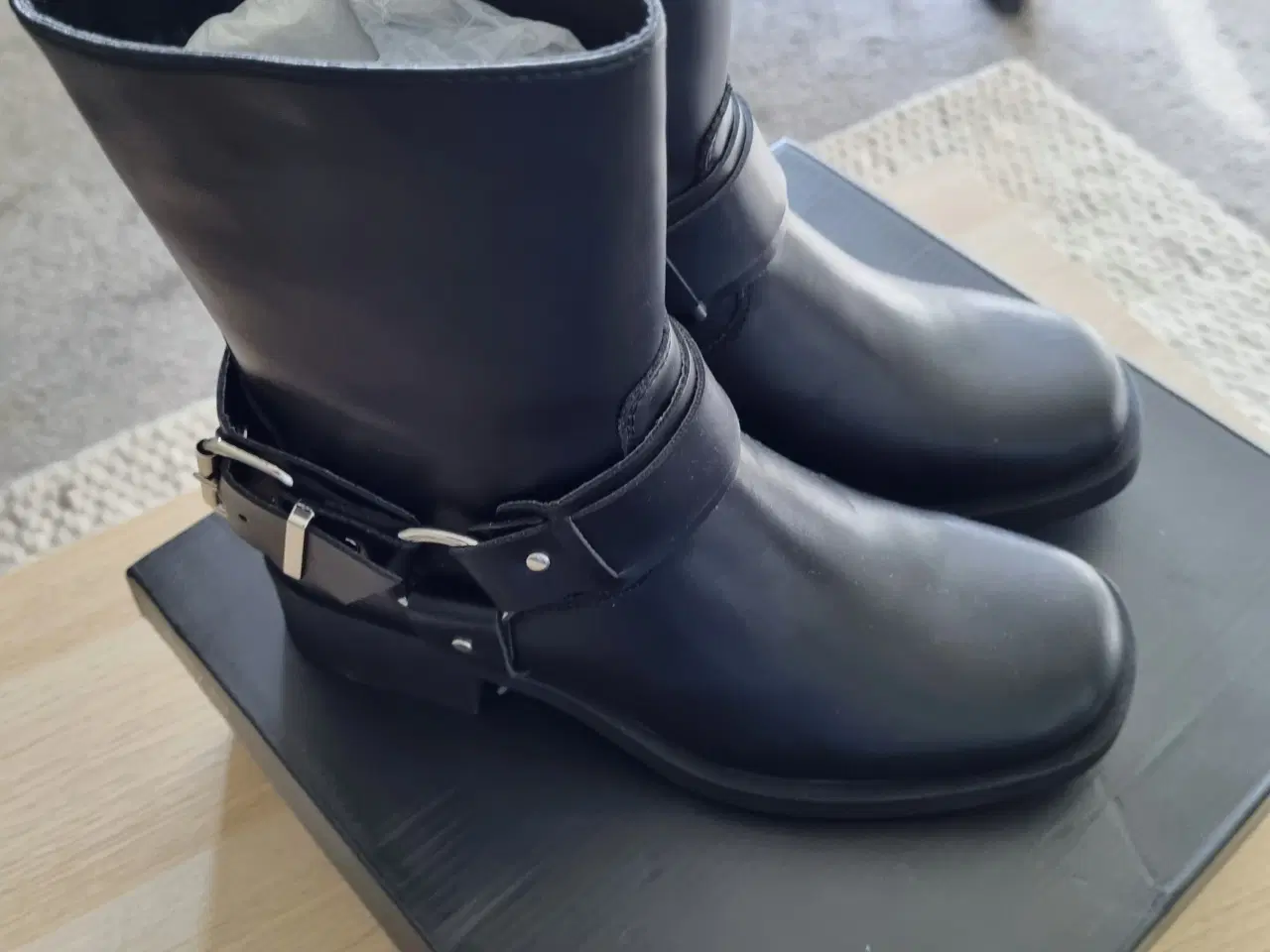 Billede 3 - Duffy 71-62801 Bikerstøvle sort læder str 37