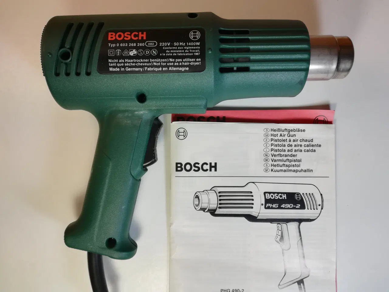 Billede 2 - Bosch PHG 490-2 varmluftpistol, 1400W