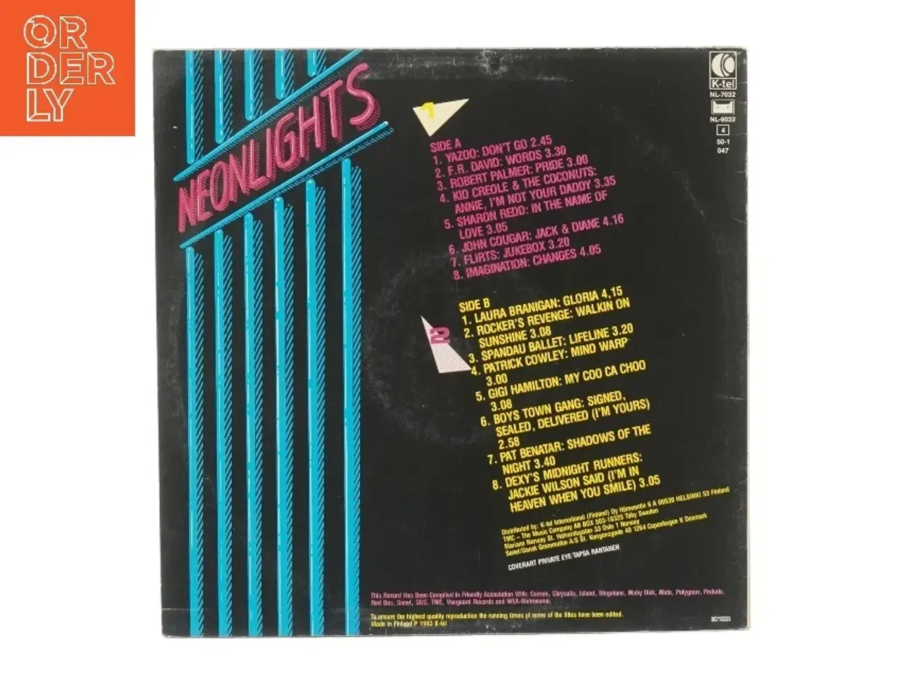 Billede 2 - Neonlights fra K-tel LP
