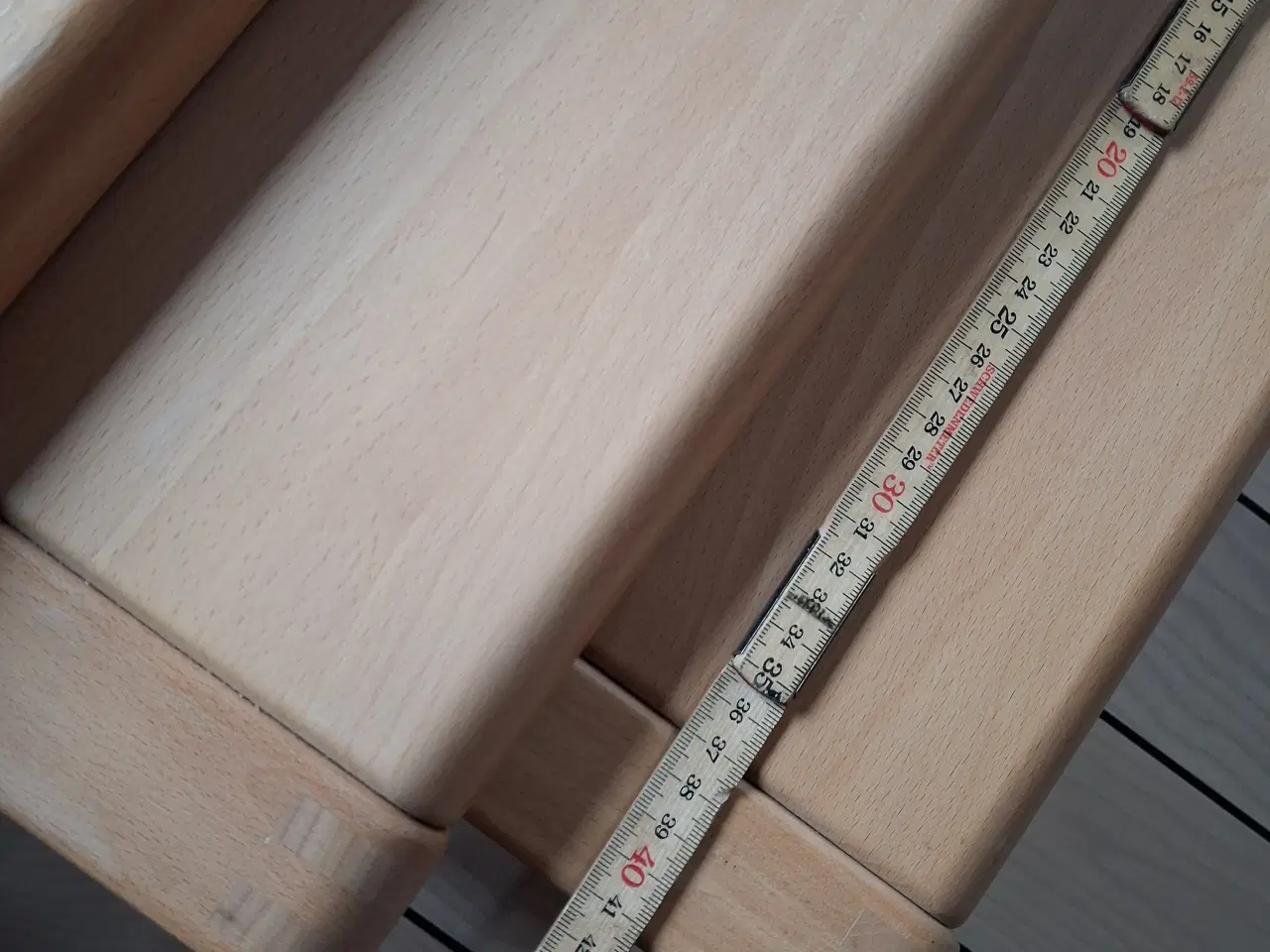 Billede 2 - Indskudsborde i bøgetræ 26611498