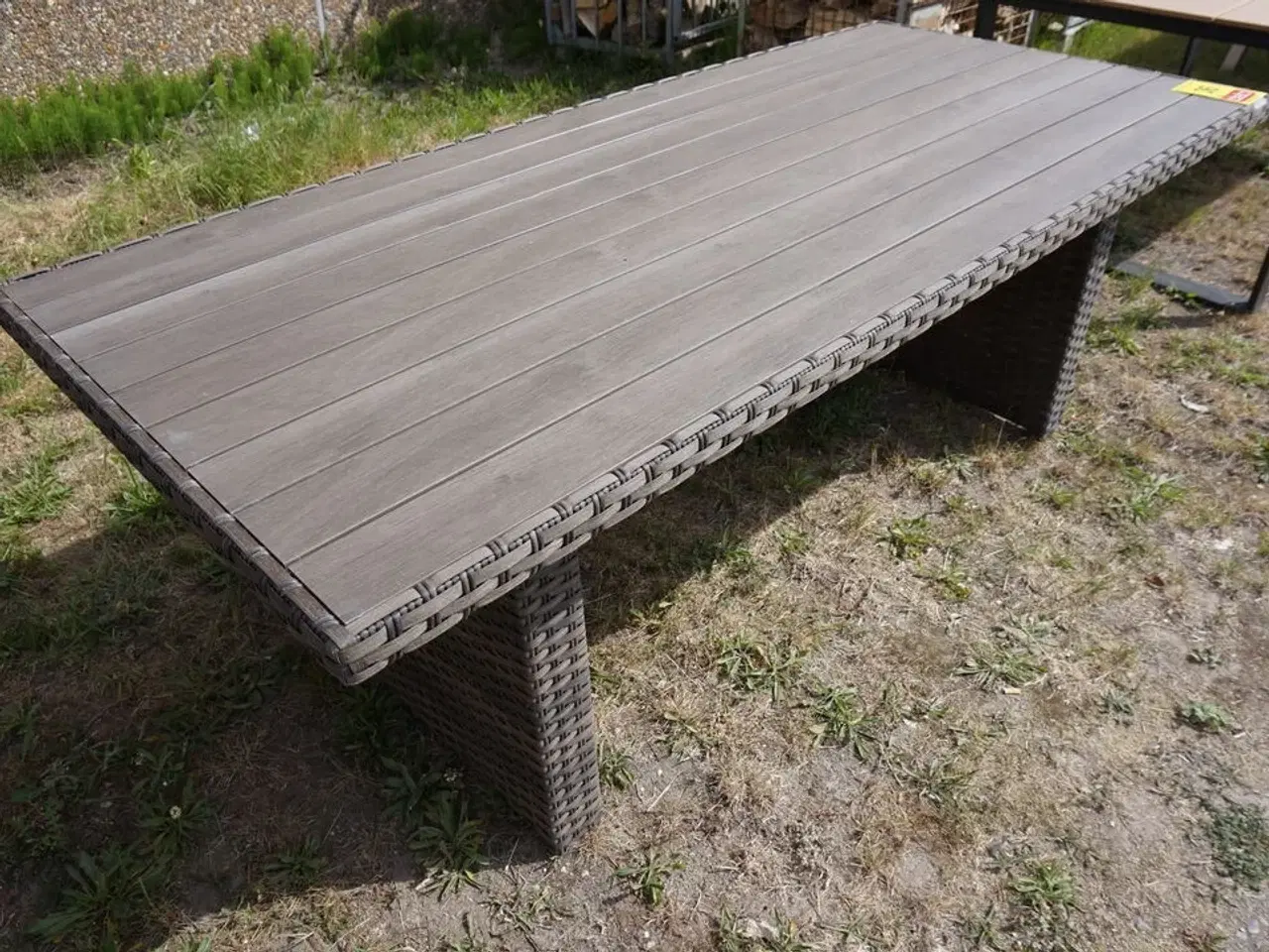 Billede 4 - Vila Tjørn havebord Rattann/nonwood 210x95 cm Askegrå