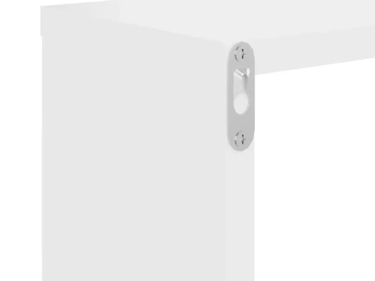 Billede 7 - Væghængte hylder 2 stk. 100x15x20 konstrueret træ hvid