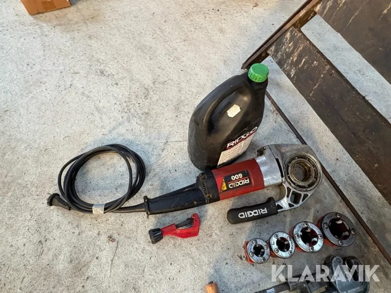 Billede 7 - Gevindskæresæt Rigid Med Rørbænk