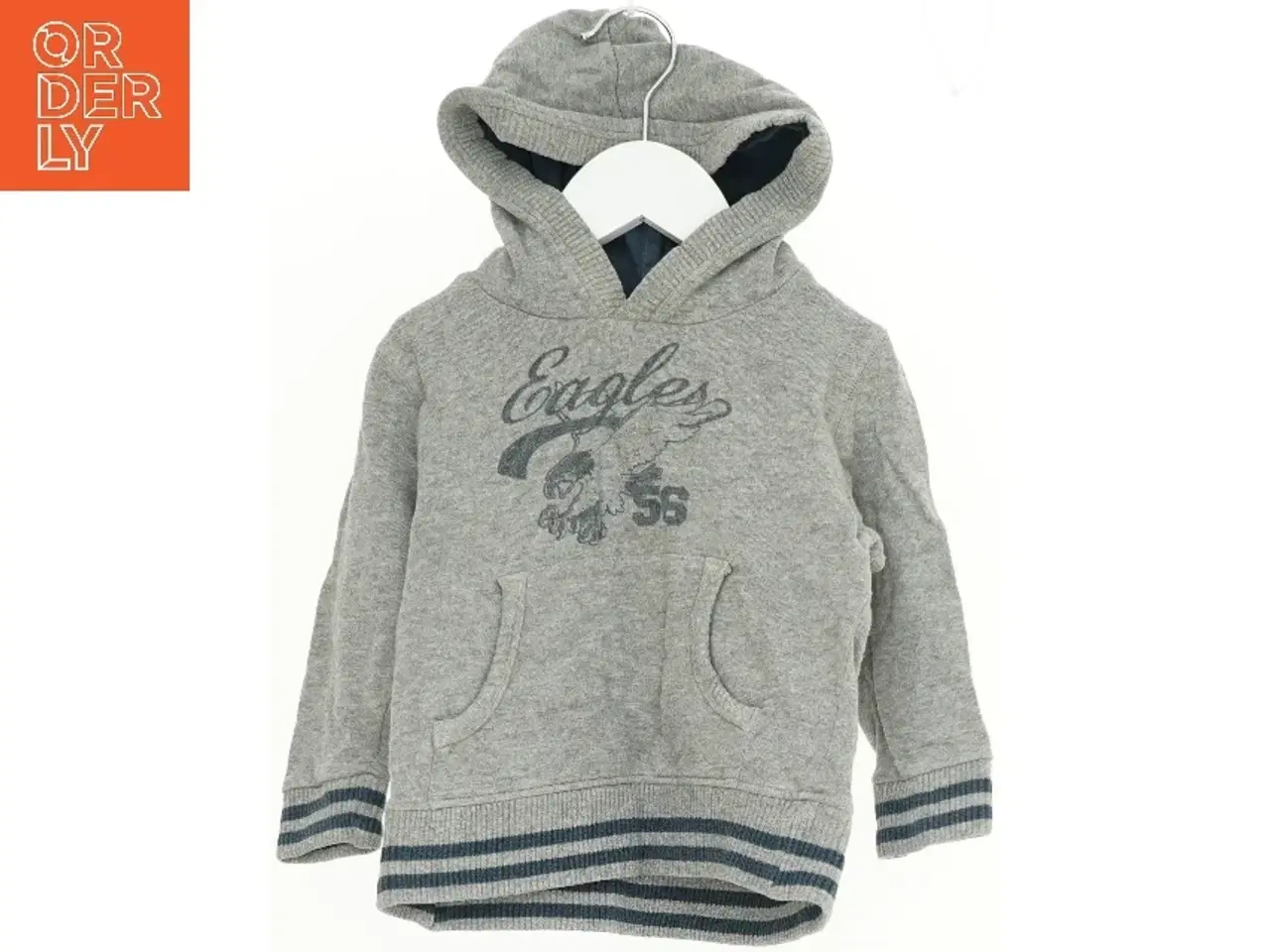 Billede 1 - Grå hættetrøje med ørne design fra Friends (str. 92)