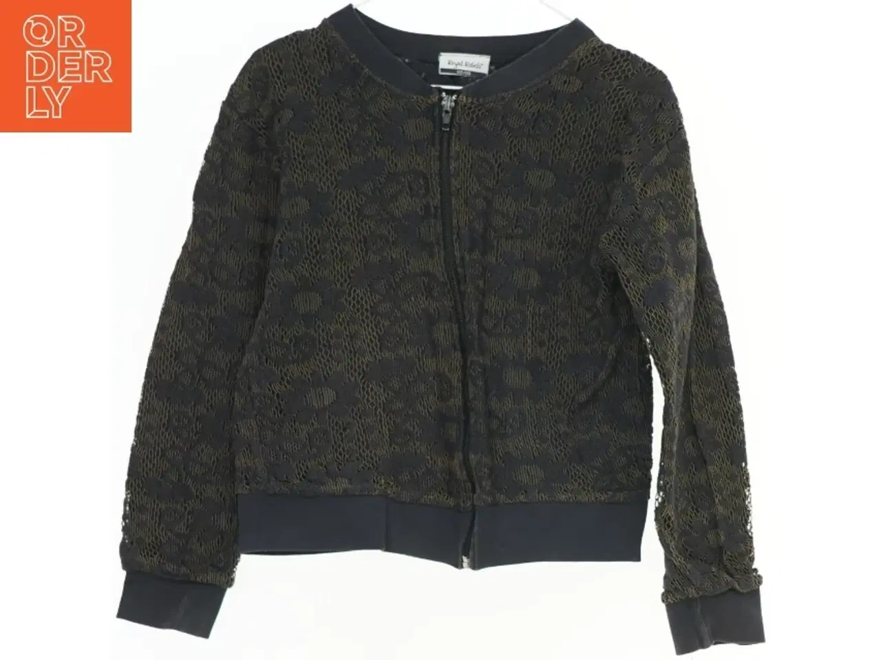 Billede 1 - Sort cardigan med blomster fra Royal Rebels (str. 122)