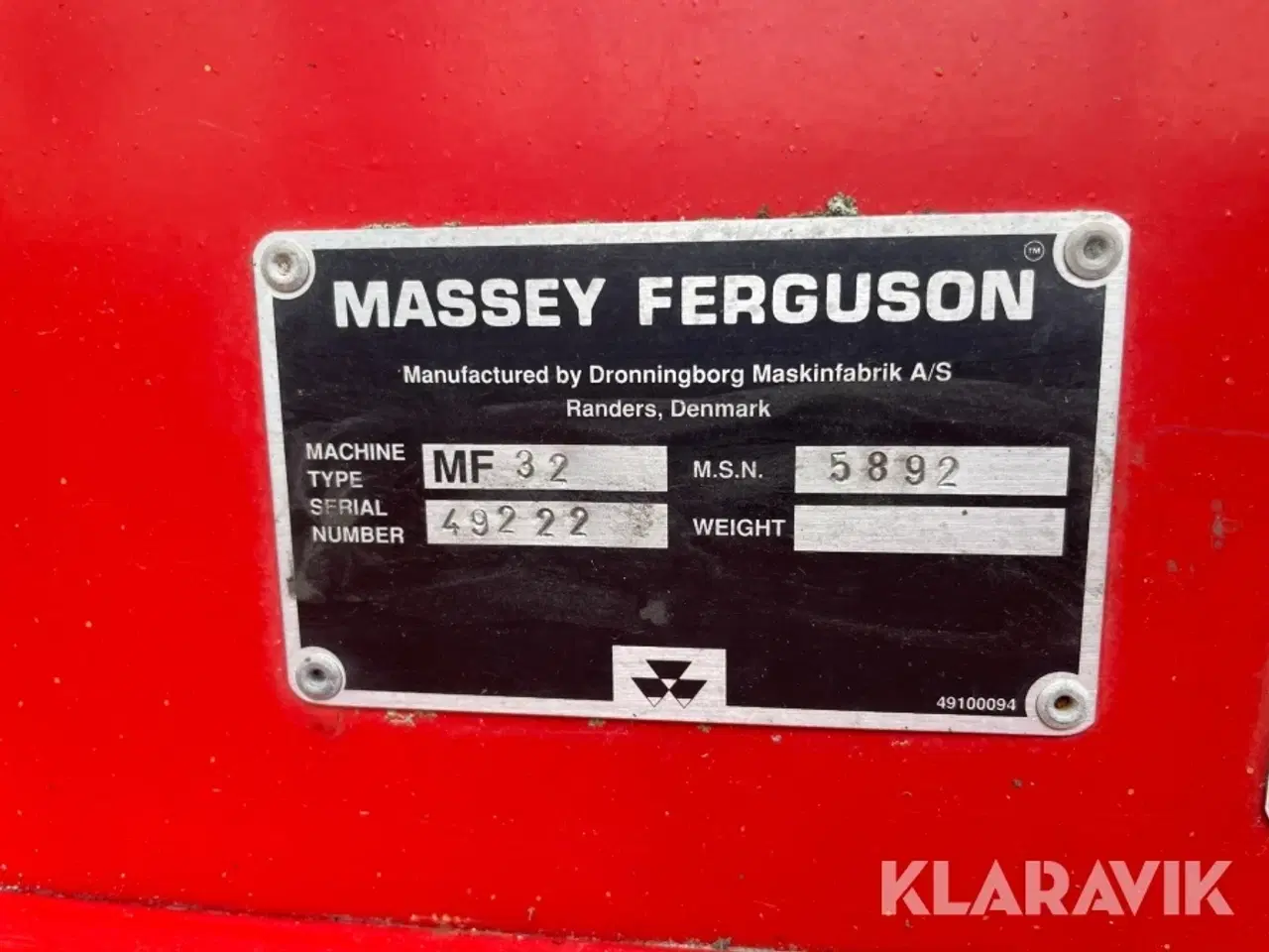 Billede 9 - Mejetærsker Massey Ferguson 32 med skærebord og vogn