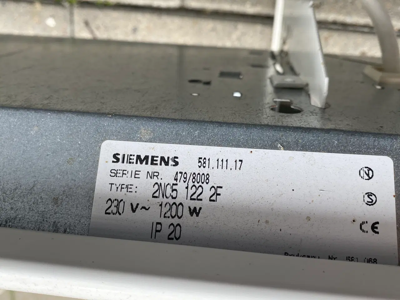 Billede 2 - Siemens elradiator 1200 W