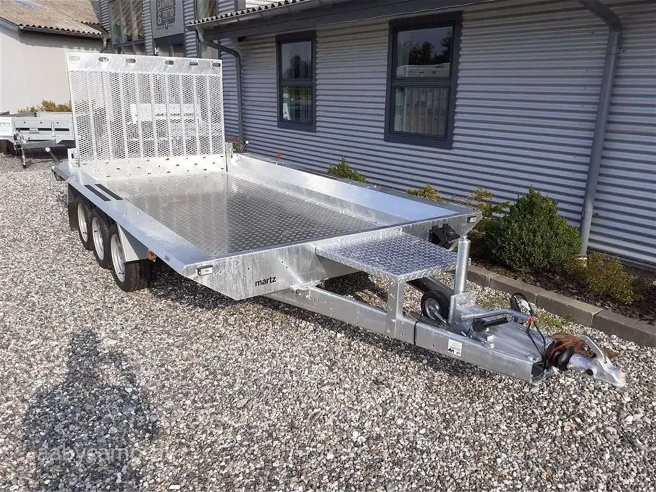 Billede 3 - 0 - Martz Builder 3 4018 Træ/Alu gulv 3500 kg Maskintrailer Builder 3 4018 3 akslet 3500 kg