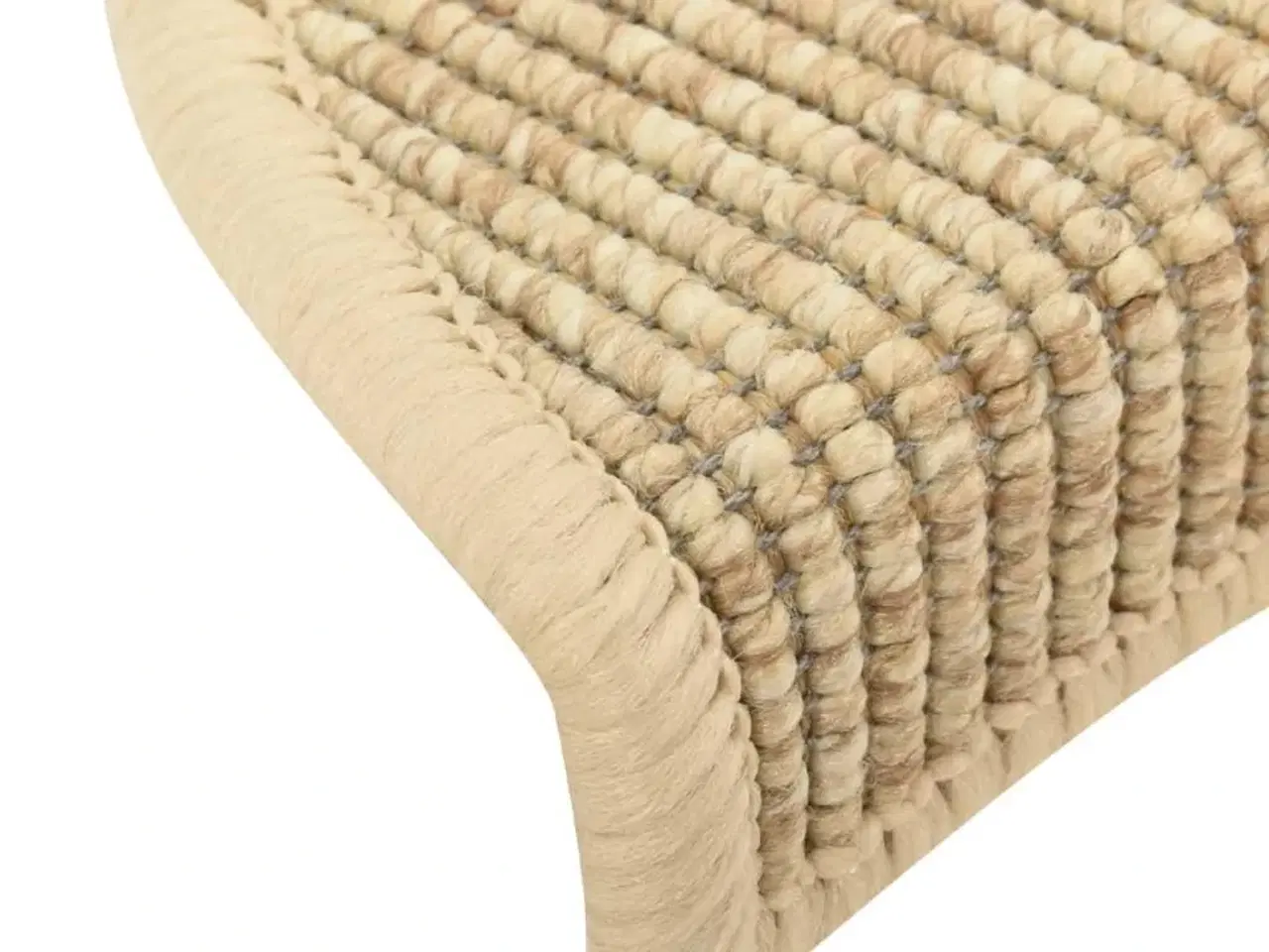 Billede 7 - Selvklæbende trappemåtter 15stk. 56x17x3cm sisal-look lys beige