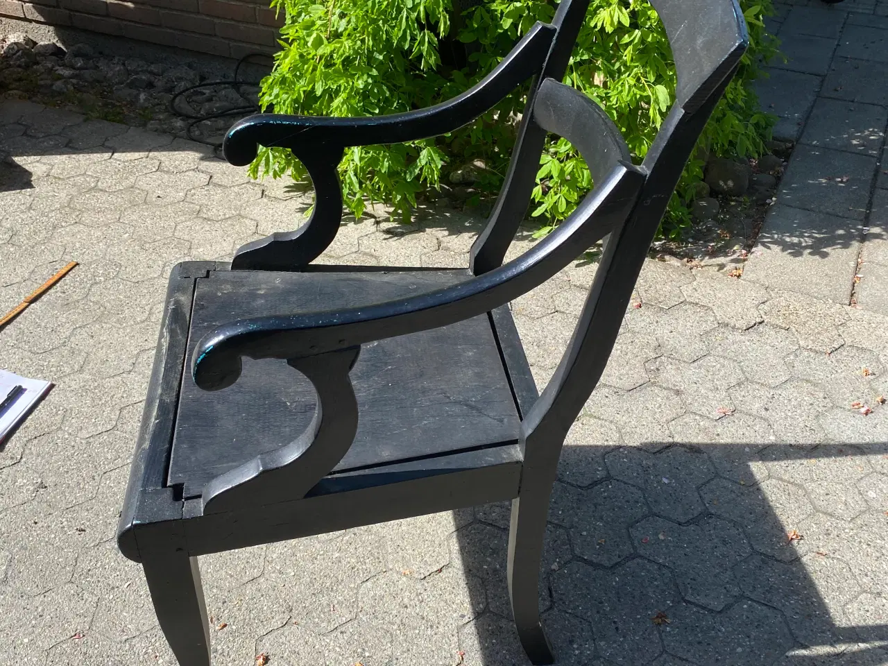 Billede 2 - Antik stol i sort