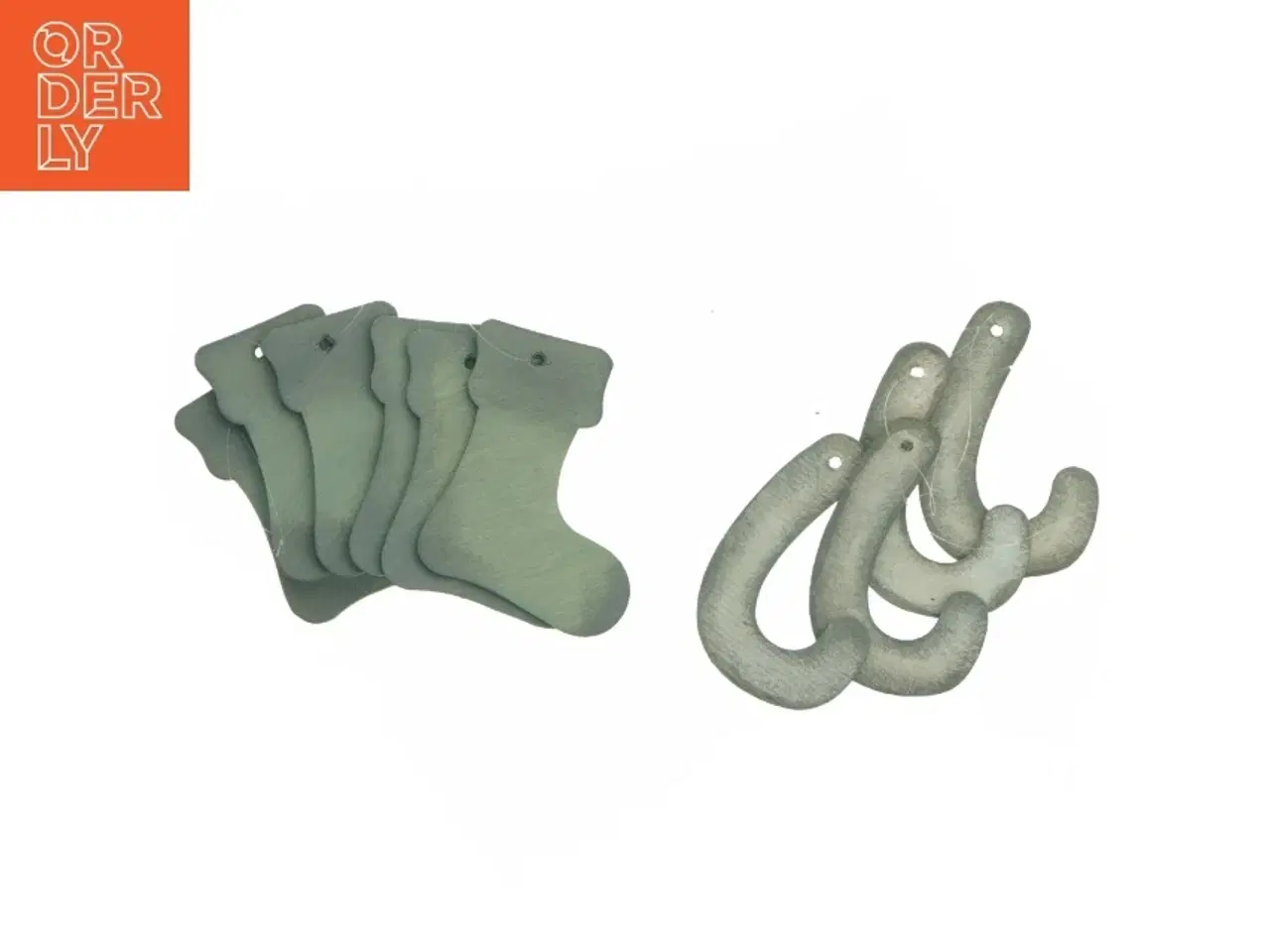 Billede 1 - Grå dekorationsfigurer (str. 10 cm. - 8 cm)