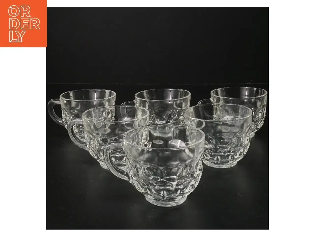 Billede 1 - Glas kopper, sæt af 6 (str. 6 stk Ø 8 cm)