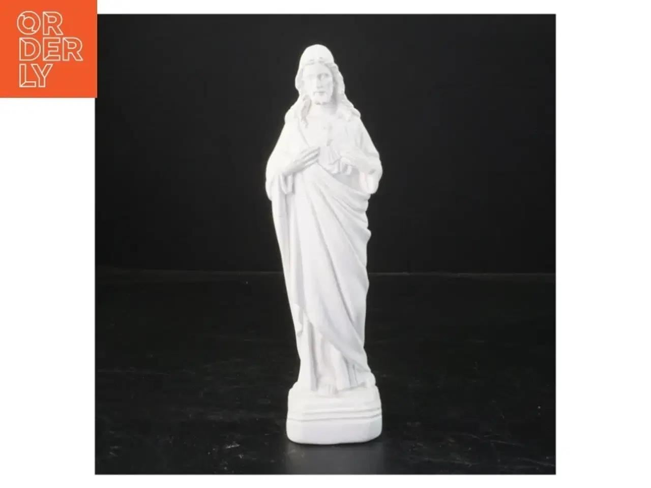 Billede 1 - Hvid statue af Jesus (str. 22 cm)
