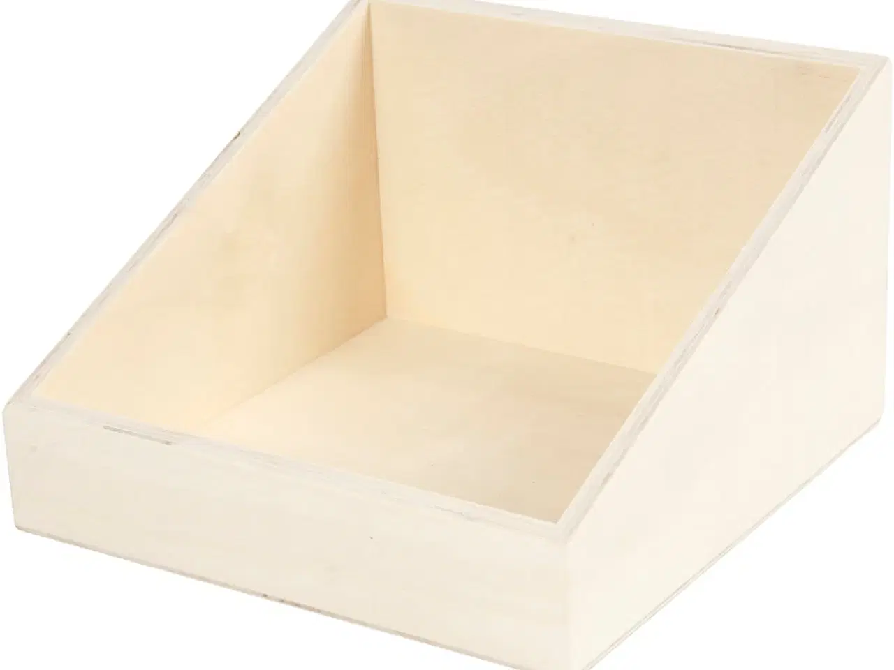 Billede 1 - Elegant displaykasse med skråsider - 12 cm høj