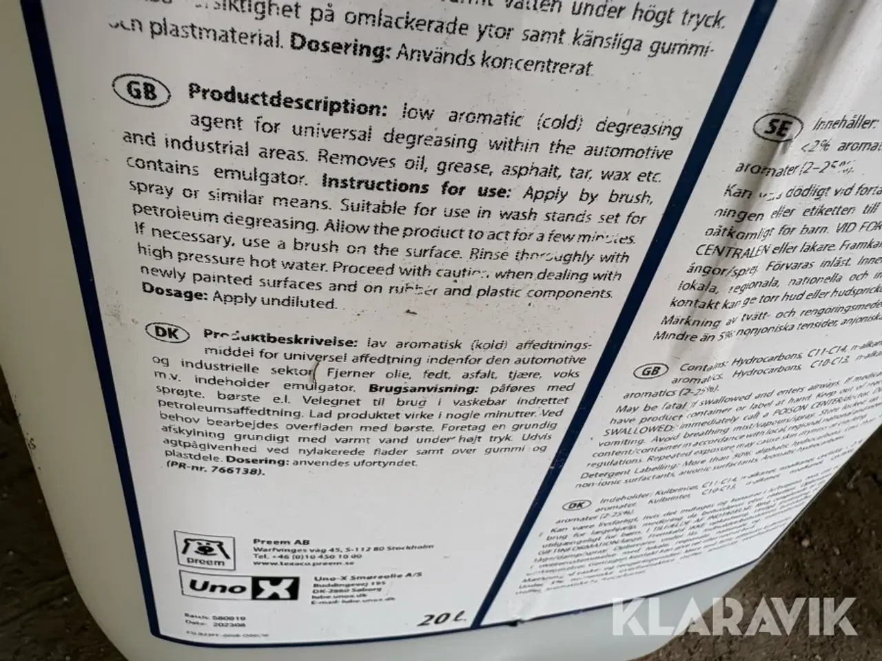 Billede 10 - Parti rengøringsmidler – Clean Wash X & MAXI 3 G – 2 x 20 L