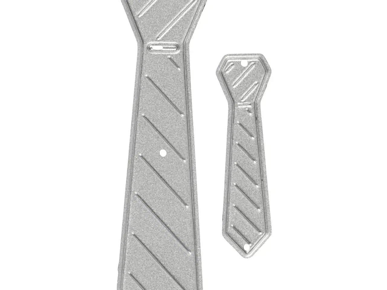Billede 1 - Skære- og prægeskabelon, slips, str. 26x99+9x35 mm, 1 stk.