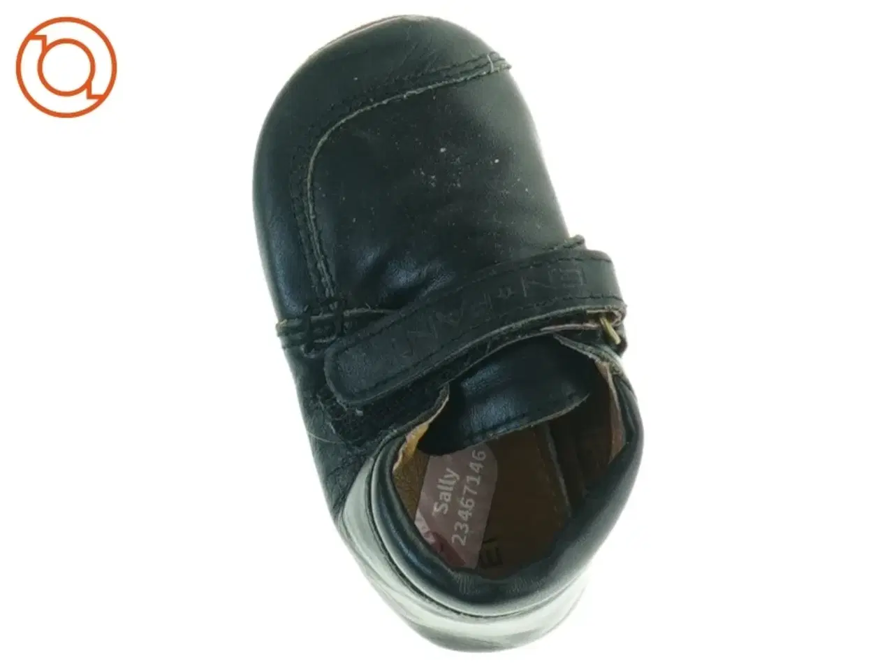 Billede 5 - Sorte læderbørnesko med velcro (str. 20)