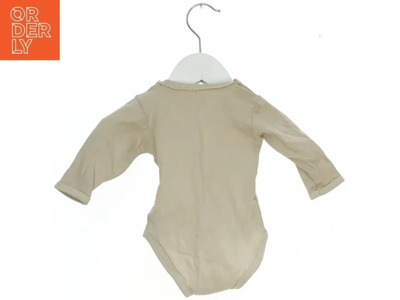 Billede 2 - Langærmet cremefarvet body fra Minymo (str. 56)