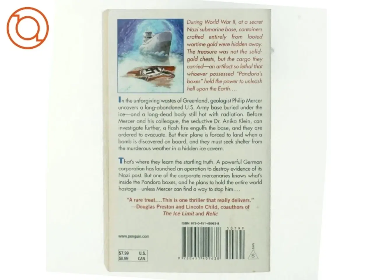 Billede 3 - Pandora's Curse af Jack Du Brul (Bog)